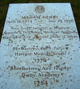 Sarah Derby's Gravestone, Hingham Cemetery