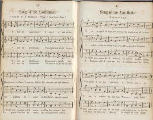 Words and music to "Song of the Abolitionist," from Lincoln's Anti-Slavery Songbook