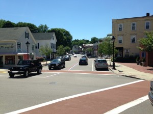 Hingham Square looking south on Main Street, today