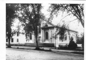 Loring Hall, Main Street, HIngham.   From the photograph collection at the HIngham Historical Society
