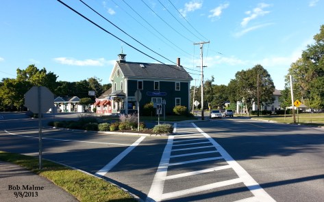 View of Hingham Centre from corner of Main and Short Streets, 9/8/13