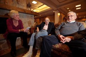 Eileen McIntyre with veterans